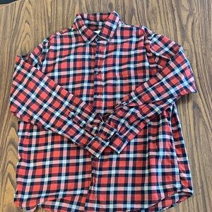 Goodfellow & Co Red and Blue Checkered Shirt